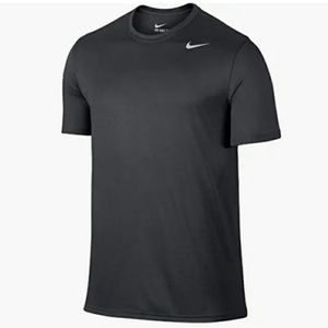 NIKE DRI-FIT UPF40+ MEN'S Short Sleeve RUNNING TOP GRAY (872021-060) Size Large.